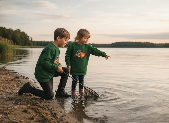 mikina detská Kapor deti pri vode mk